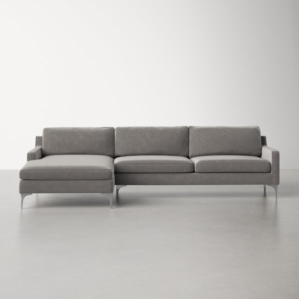 AllModern Jones 2 - Piece Upholstered Chaise Sectional & Reviews | Wayfair